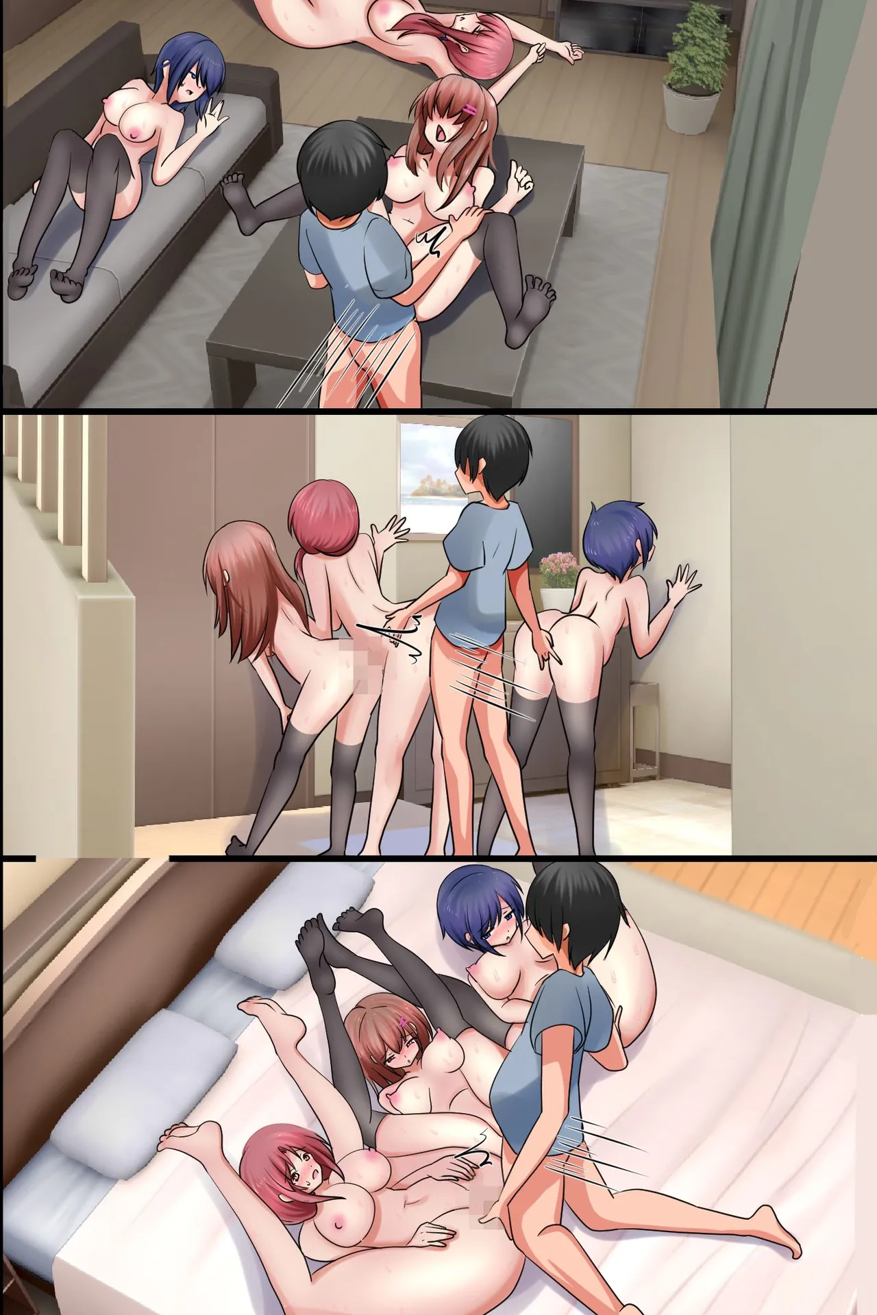 家庭教師の俺がお隣さん一家全員を巨根で寝取ってセックス漬けにした話 Page.77