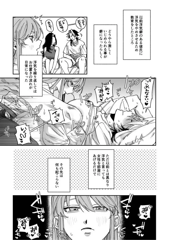 浮気癖のある彼氏を玩具で教育する話2 Page.3