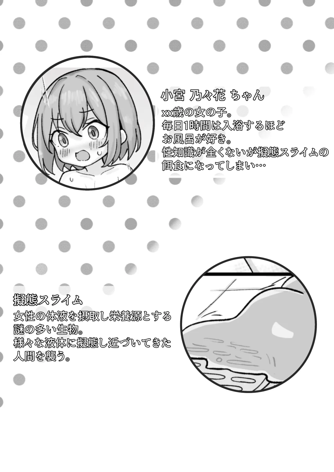 擬態スライムの生態録 -スライム風呂と無知少女- Page.2