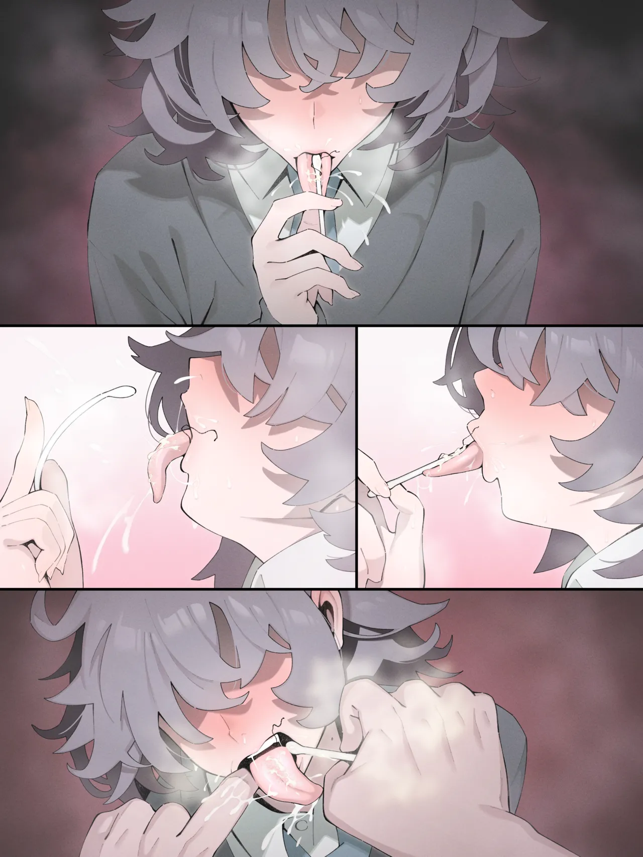 メカクレ義妹の朋子ちゃんでチンカス綿棒 Page.4