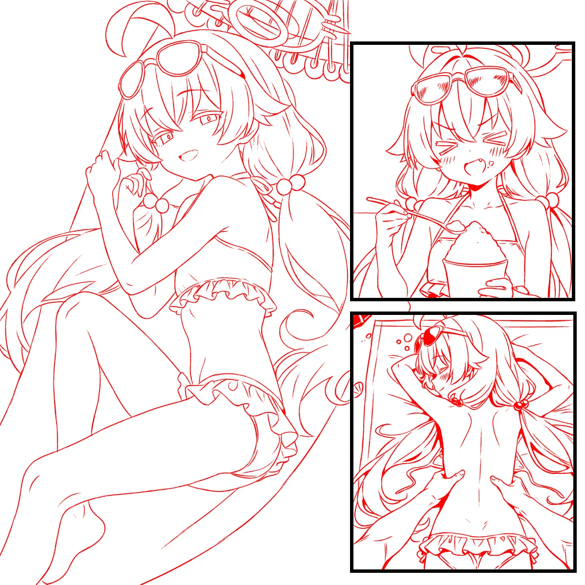 水着ホシノとデートin the シャワールーム Page.4