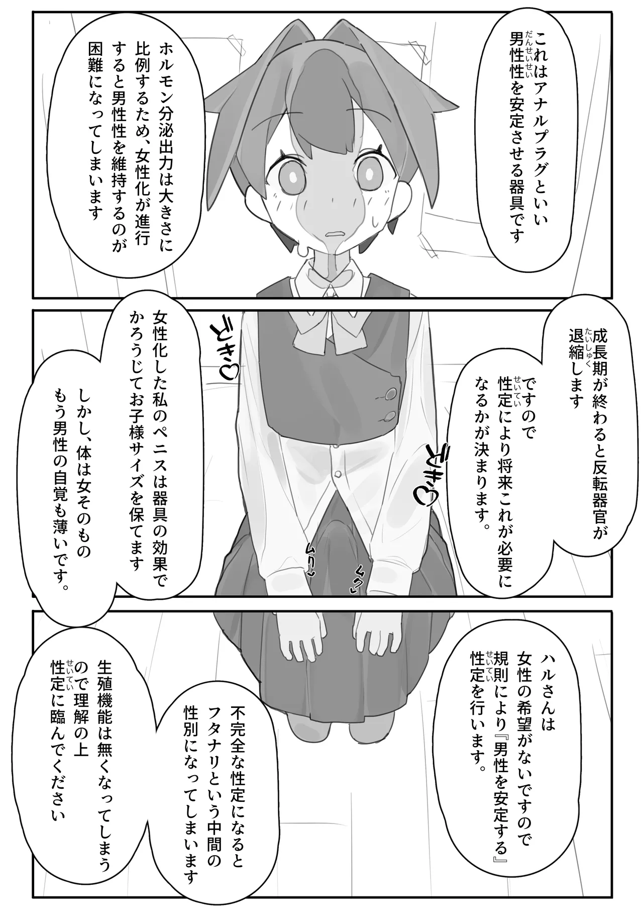 男の娘が男の娘のお腹を精○でパンパンにします Page.6