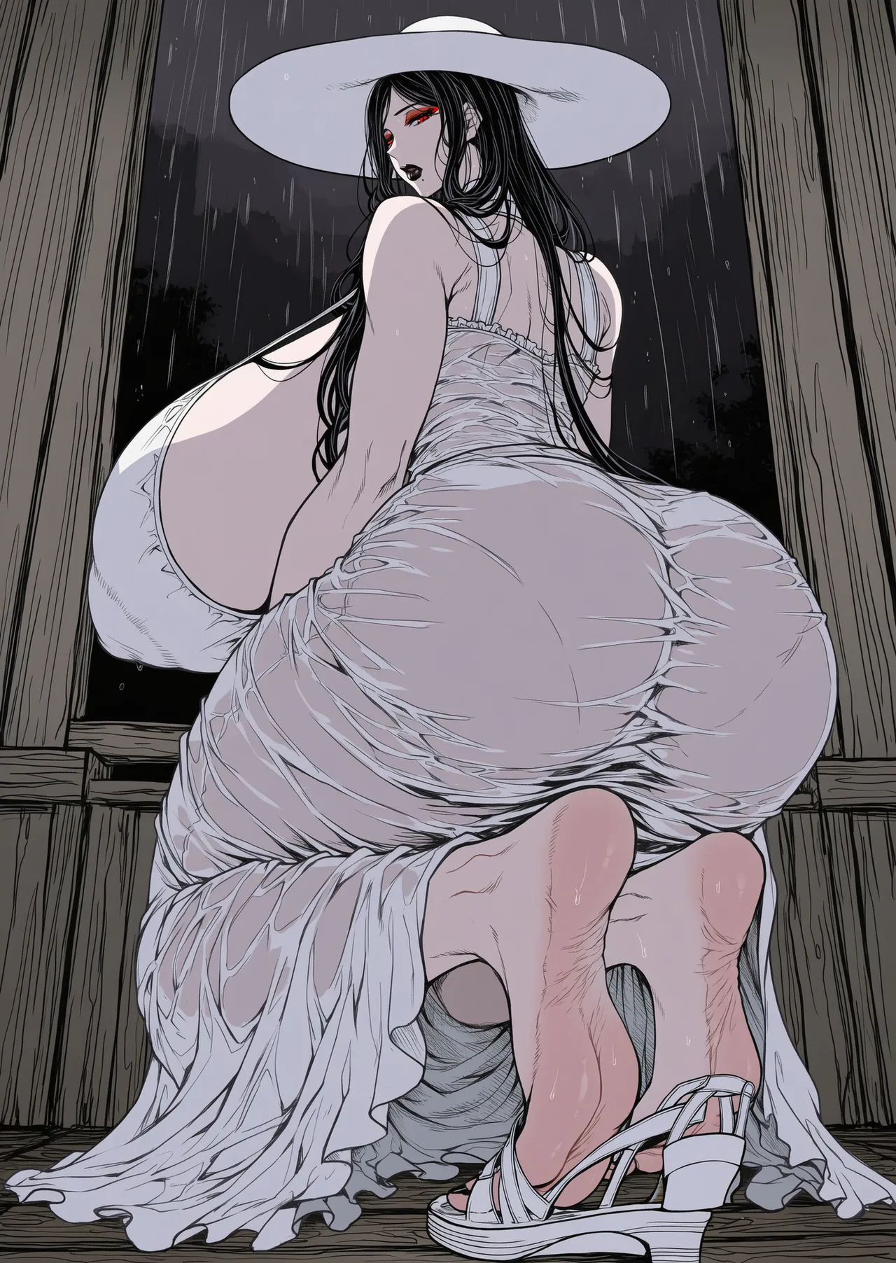 xXxBATxXx IMILF Hasshaku-sama & Sadako Page.19