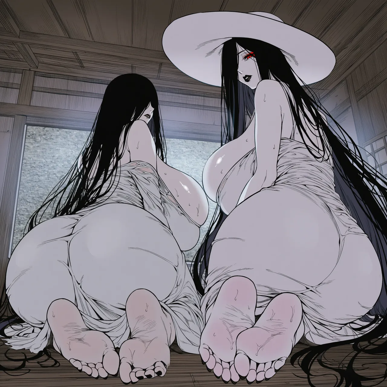 xXxBATxXx IMILF Hasshaku-sama & Sadako Page.3