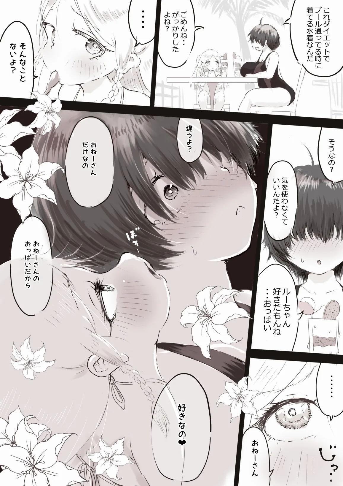 銀髪ハーフ少女は庵楽さんとプールデートで本懐を遂げたい Page.19