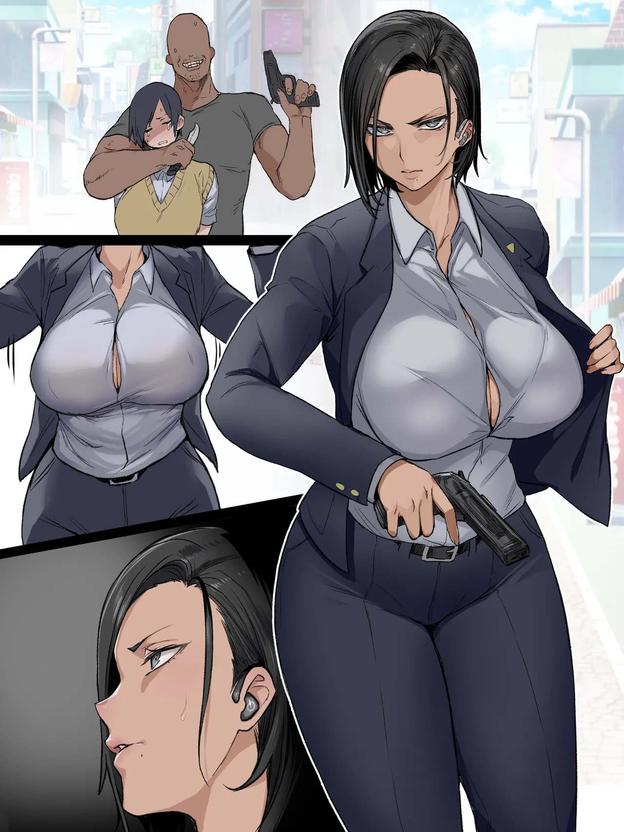 路上で全裸にされ無様にガニ股チン媚びさせられるエリート刑事 Page.20