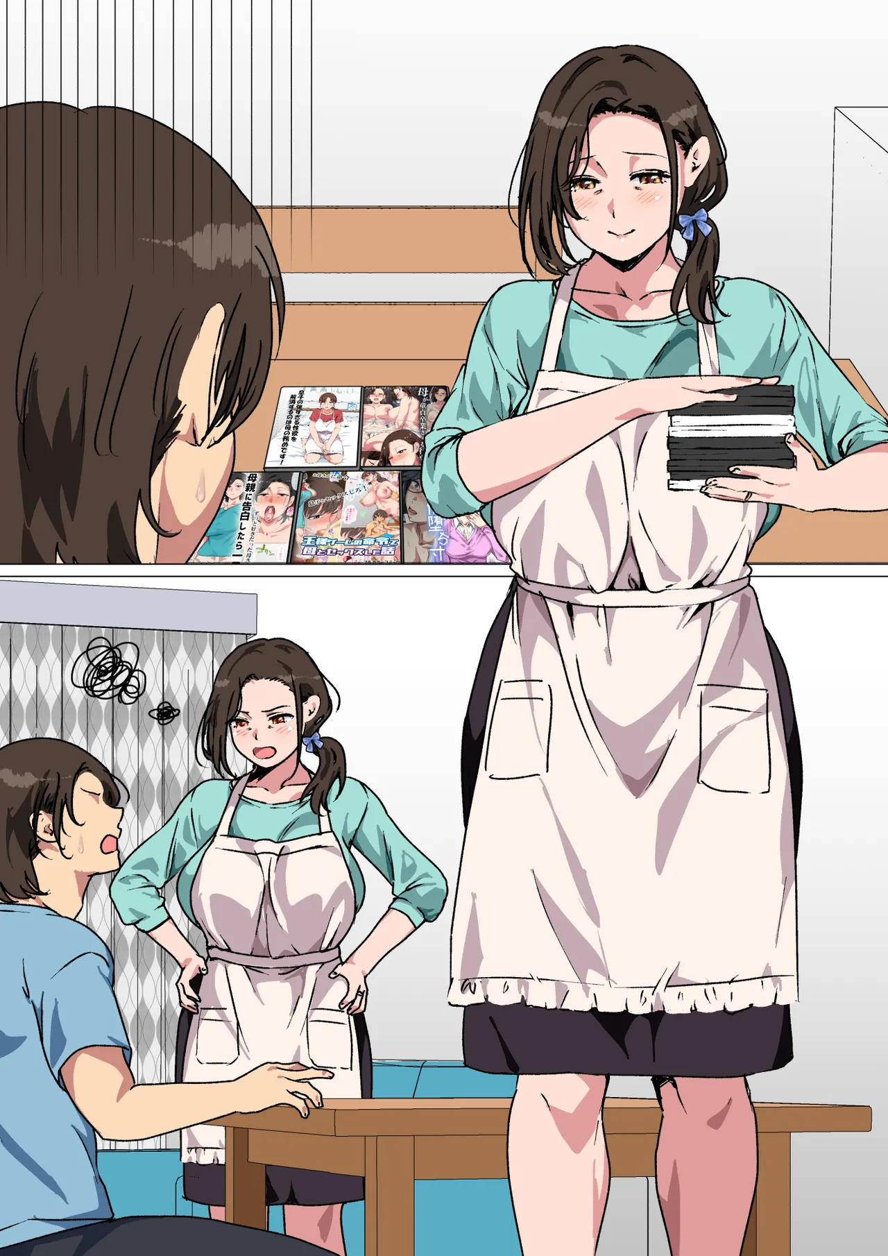 母がエッチな挑発してきたので我慢できずに反撃しました。 Page.76