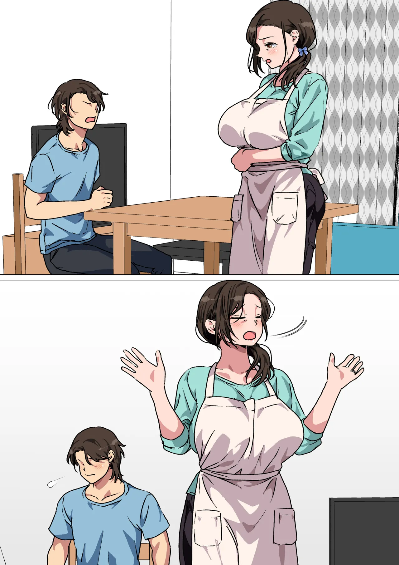 母がエッチな挑発してきたので我慢できずに反撃しました。 Page.82