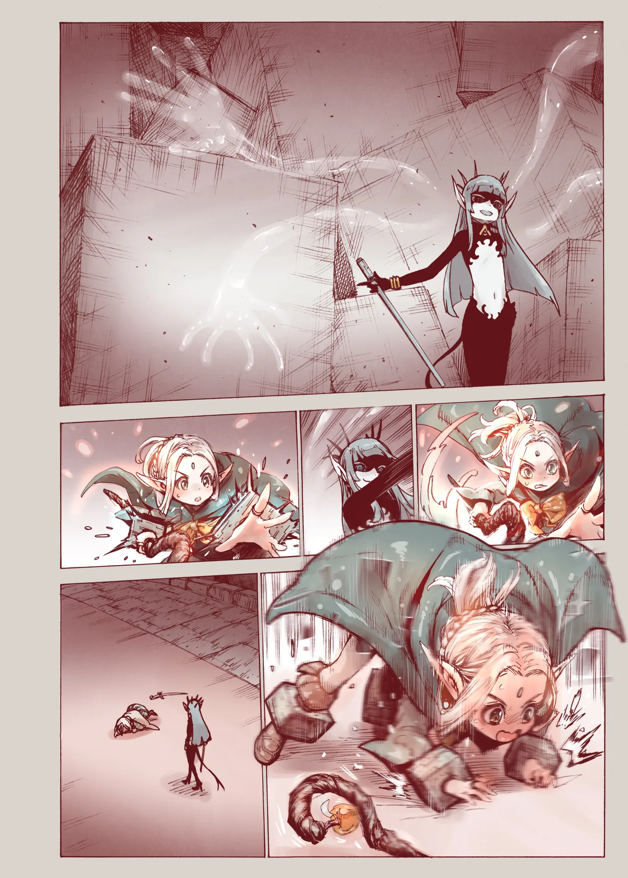 堕落 の 魔女 〜 初年 よしゃ と ツルペタ エルフ 和 以下にして 魔女 に 敗れた 化 Page.10