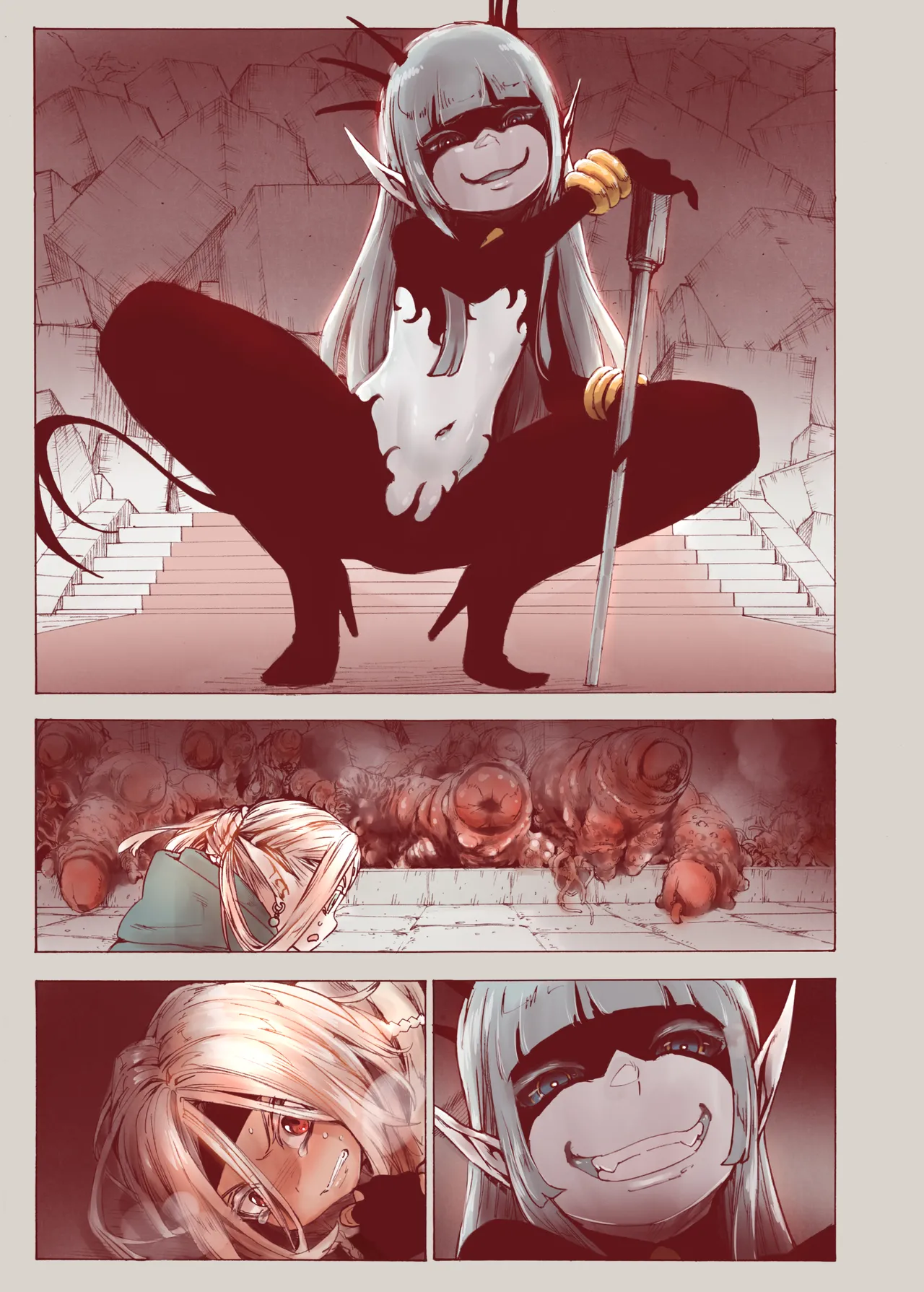 堕落 の 魔女 〜 初年 よしゃ と ツルペタ エルフ 和 以下にして 魔女 に 敗れた 化 Page.11