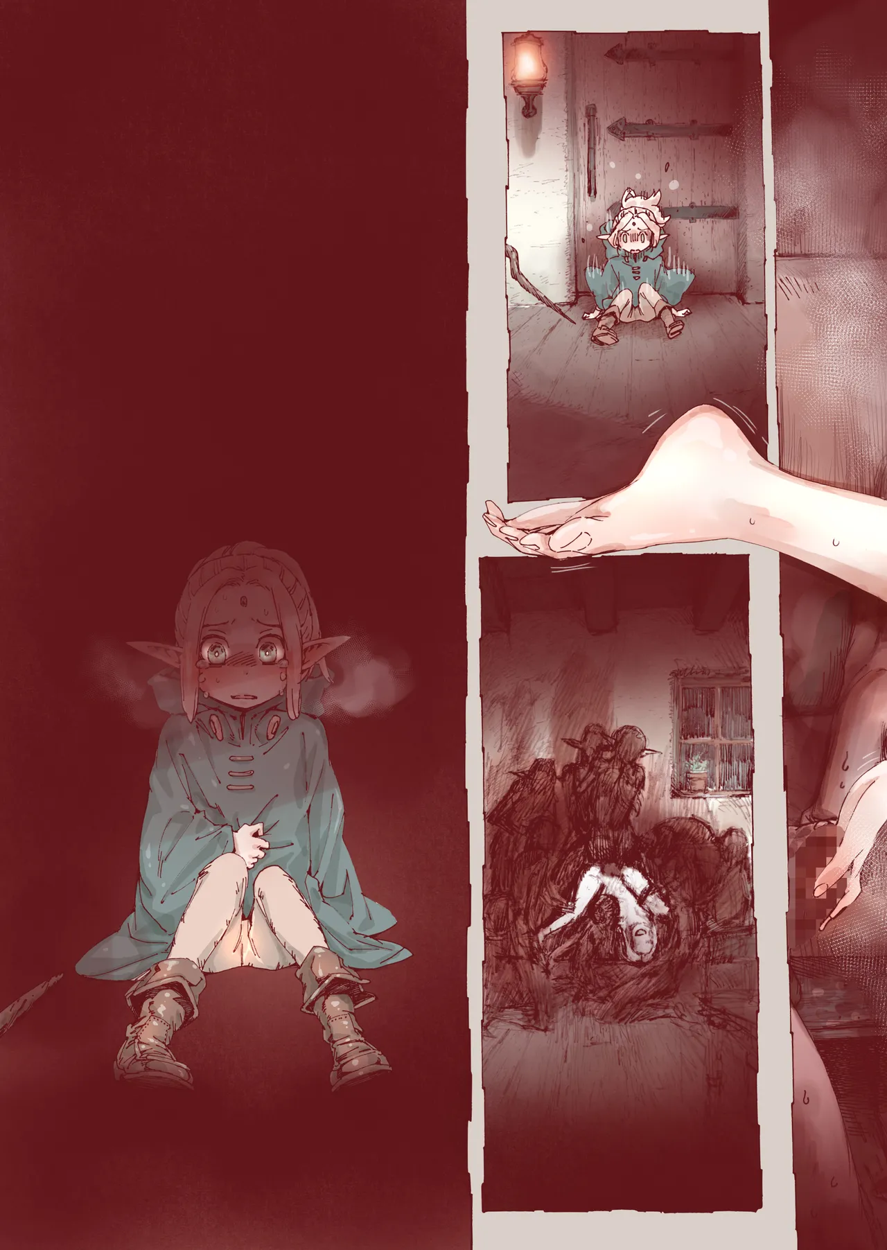 堕落 の 魔女 〜 初年 よしゃ と ツルペタ エルフ 和 以下にして 魔女 に 敗れた 化 Page.33