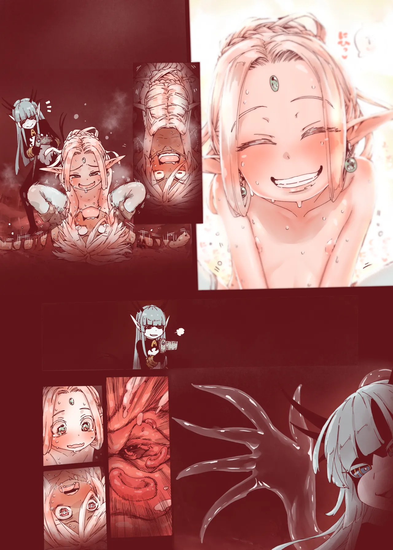 堕落 の 魔女 〜 初年 よしゃ と ツルペタ エルフ 和 以下にして 魔女 に 敗れた 化 Page.48