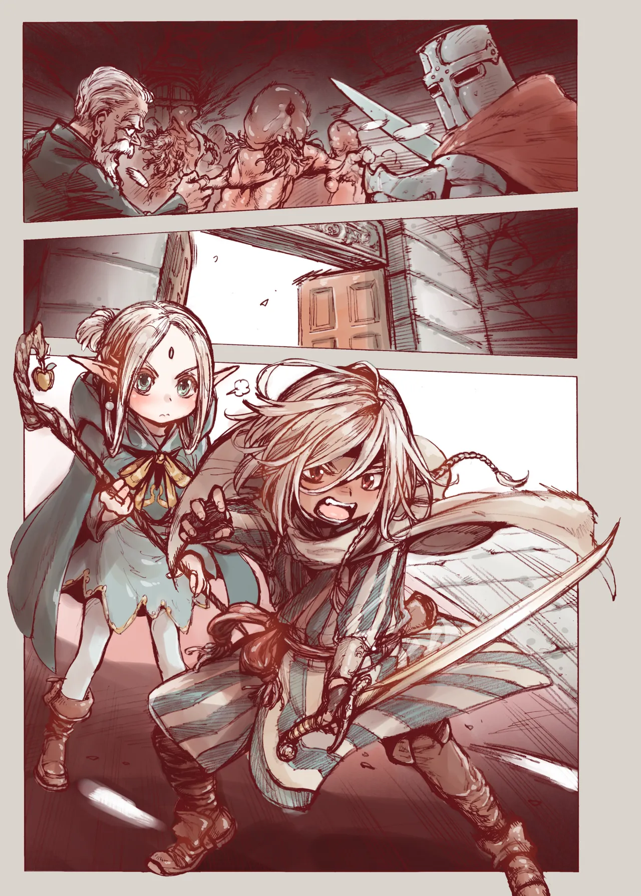 堕落 の 魔女 〜 初年 よしゃ と ツルペタ エルフ 和 以下にして 魔女 に 敗れた 化 Page.5