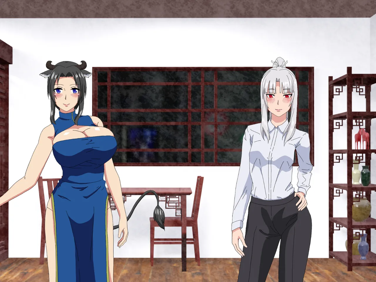 精液結び～ふたなり狐娘が爆乳牛娘と採精性行～前編 Page.180