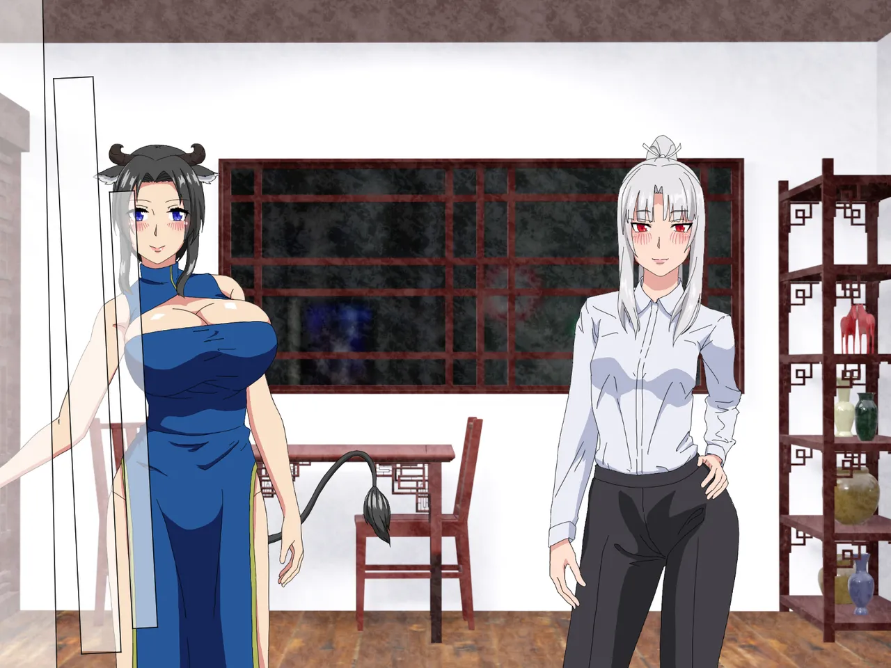 精液結び～ふたなり狐娘が爆乳牛娘と採精性行～前編 Page.192