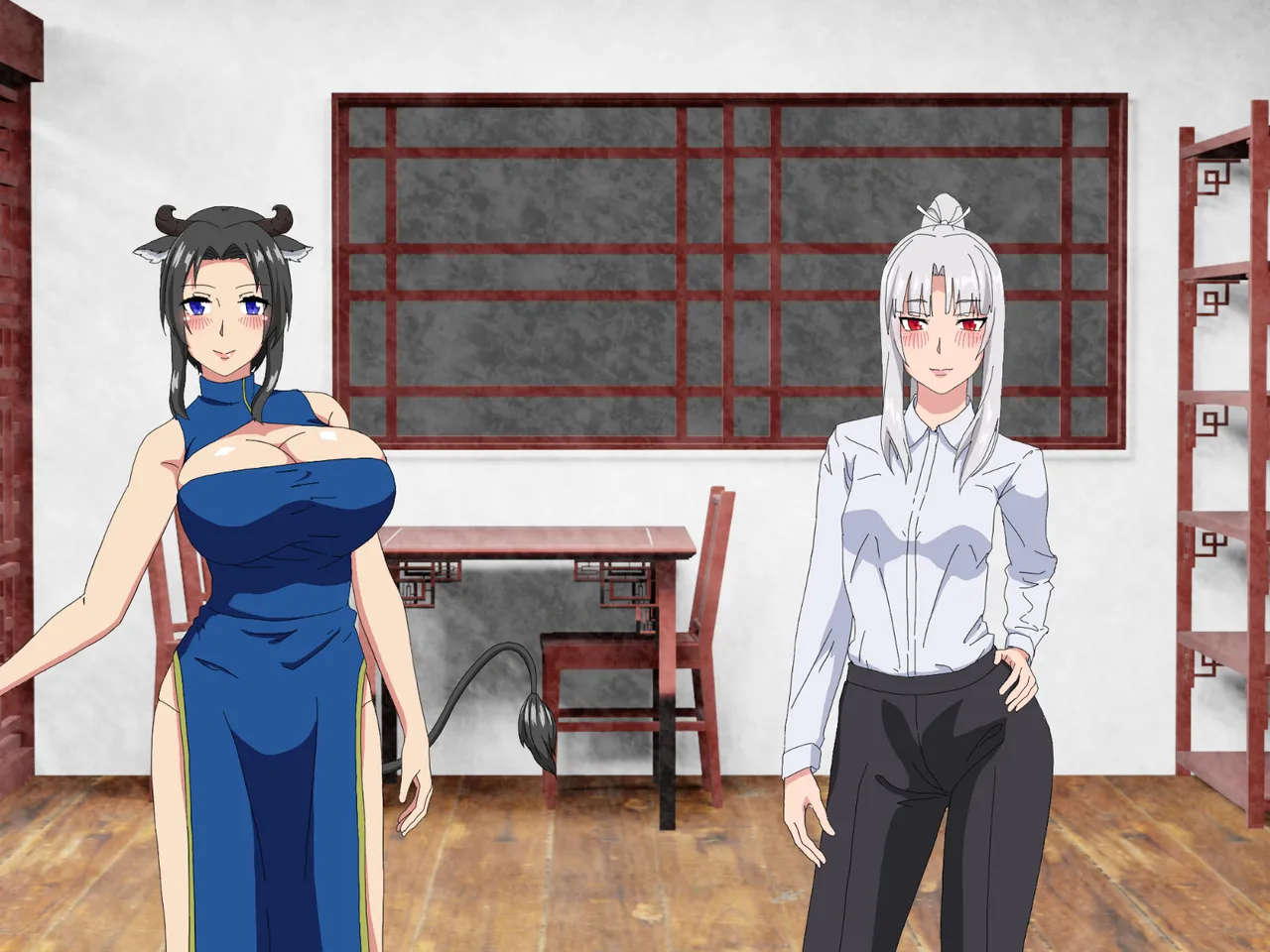 精液結び～ふたなり狐娘が爆乳牛娘と採精性行～前編 Page.235