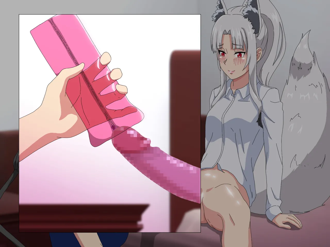 精液結び～ふたなり狐娘が爆乳牛娘と採精性行～後編 Page.141