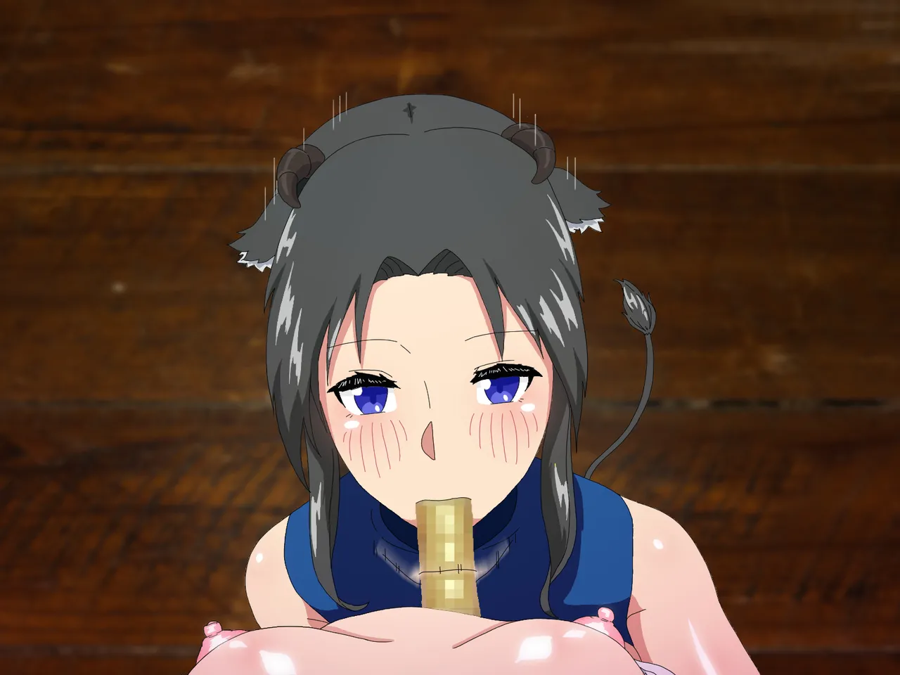 精液結び～ふたなり狐娘が爆乳牛娘と採精性行～後編 Page.224