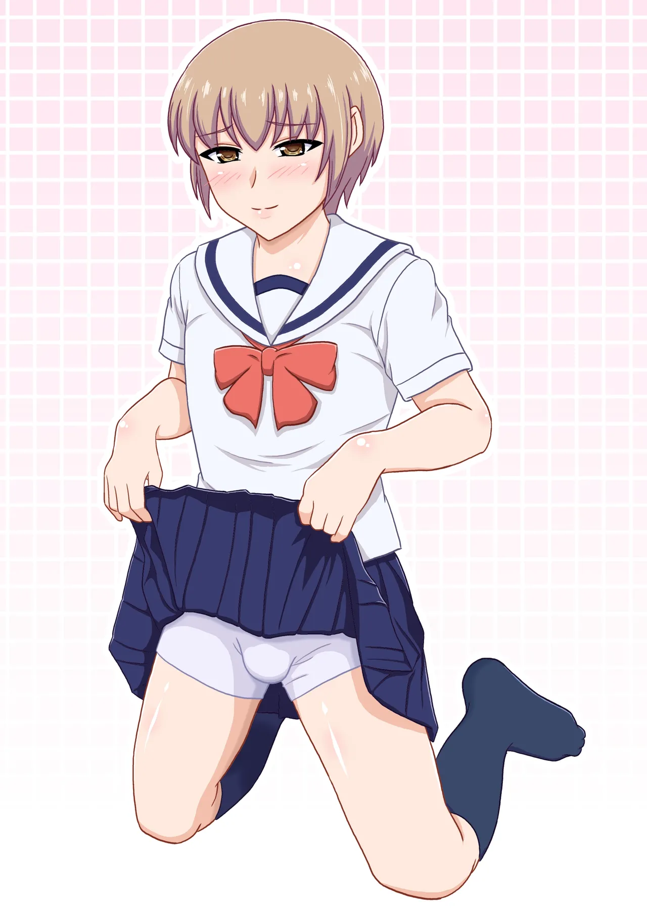 [Scarlet Star (八代秋)] 女装した親友が可愛過ぎたのでエッチした話 Page.2