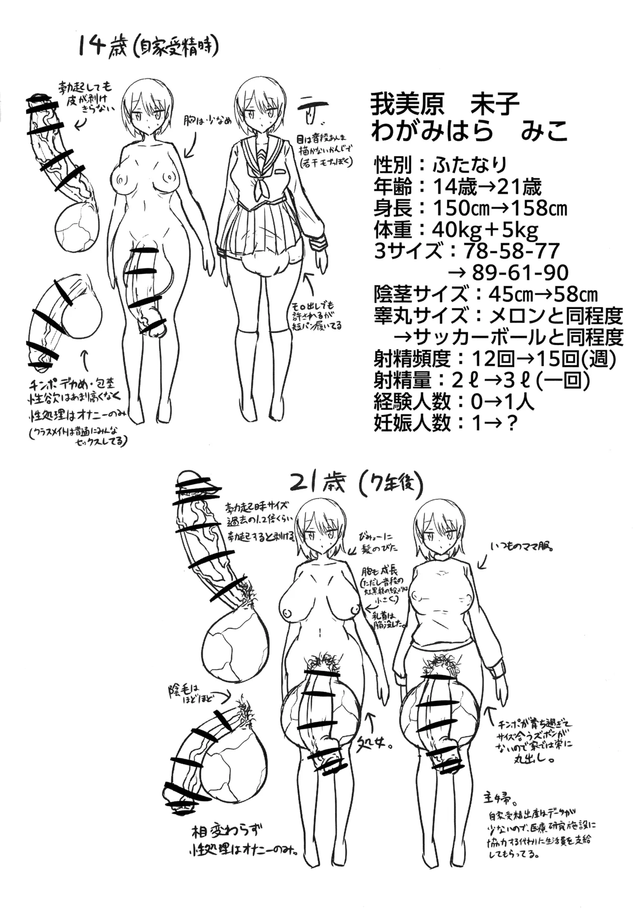 (ふたけっと35) [虹龍ダークサイド (虹黒龍)] ドッペル・ファミリー ～自家受精で産んだ娘に孕まされる話～ Page.32