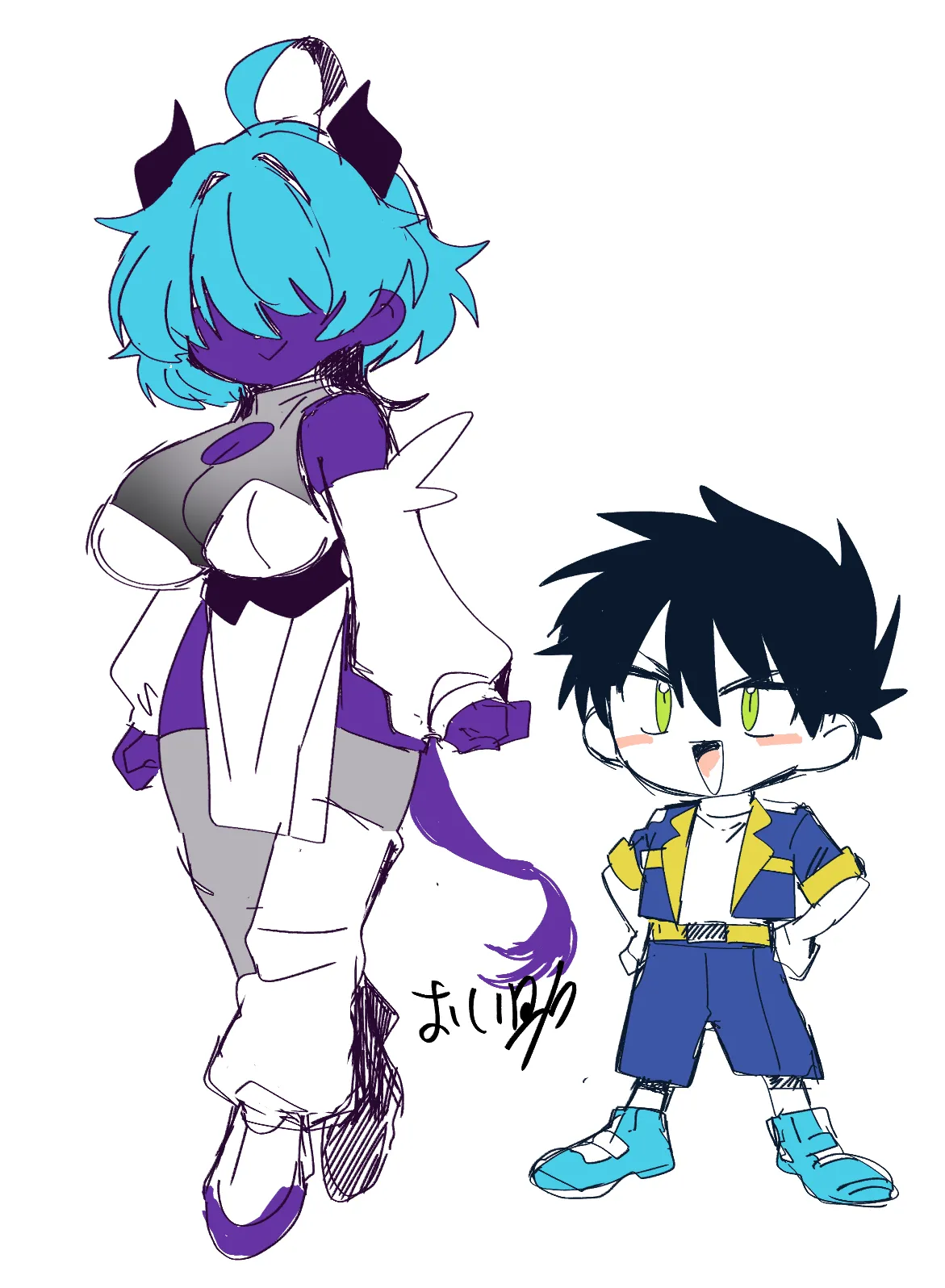 相棒のチビモンスターが目隠れ爆乳お姉さんに進化！ふたなりになったボーイッシュ娘ムラムラが終わるまでハメ続ける‼ Page.36