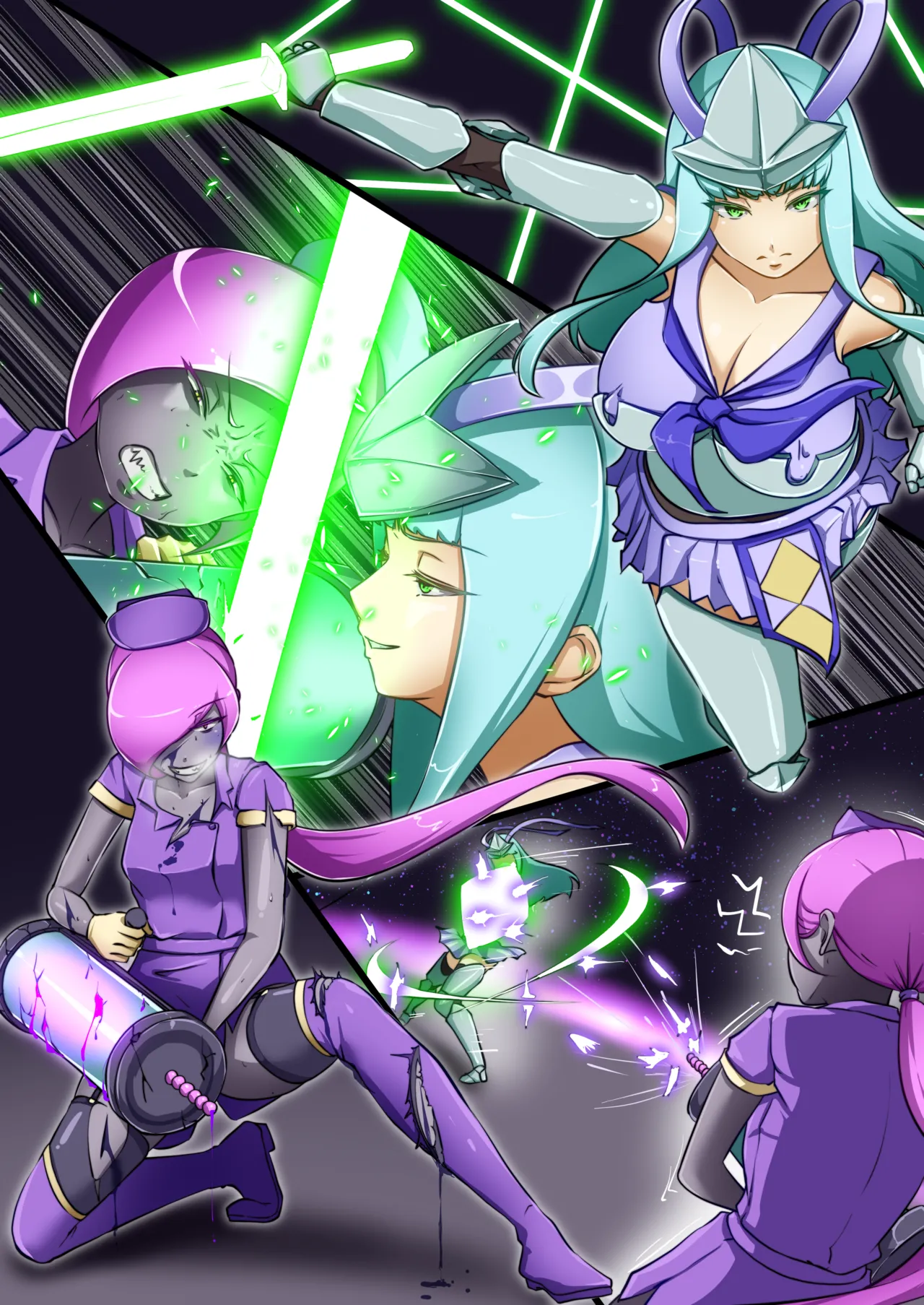 [でゅう] ウチの子がえっちな敵と戦って敗北する話 ～総力戦編～[DL版] Page.54