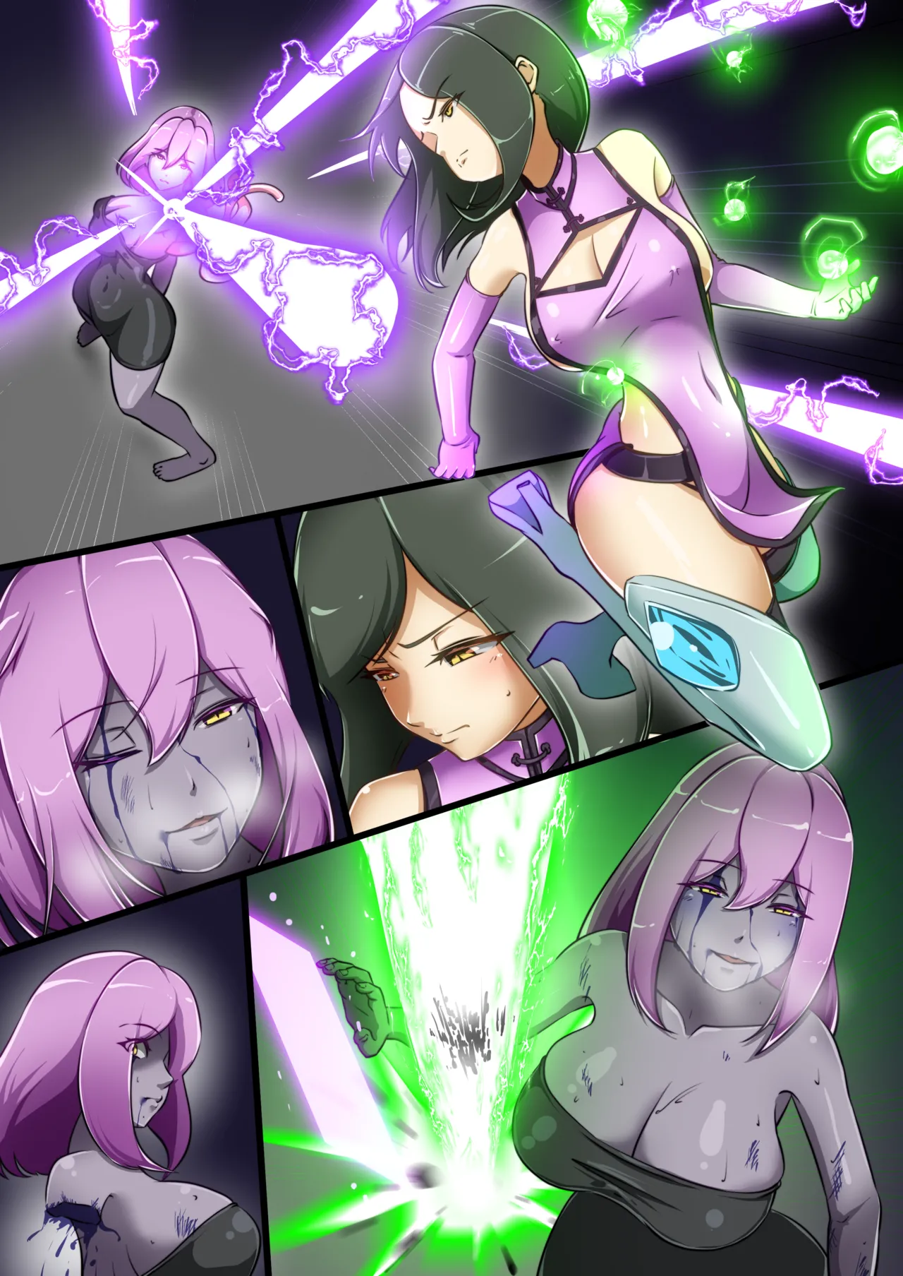 [でゅう] ウチの子がえっちな敵と戦って敗北する話 ～総力戦編～[DL版] Page.55