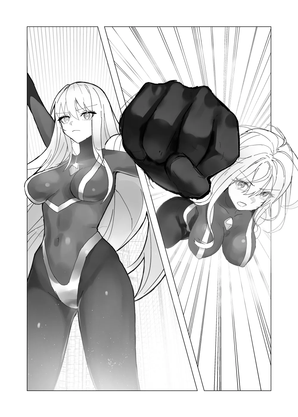 fdssssさん 巨大ヒロイン触手完全敗北 Page.2