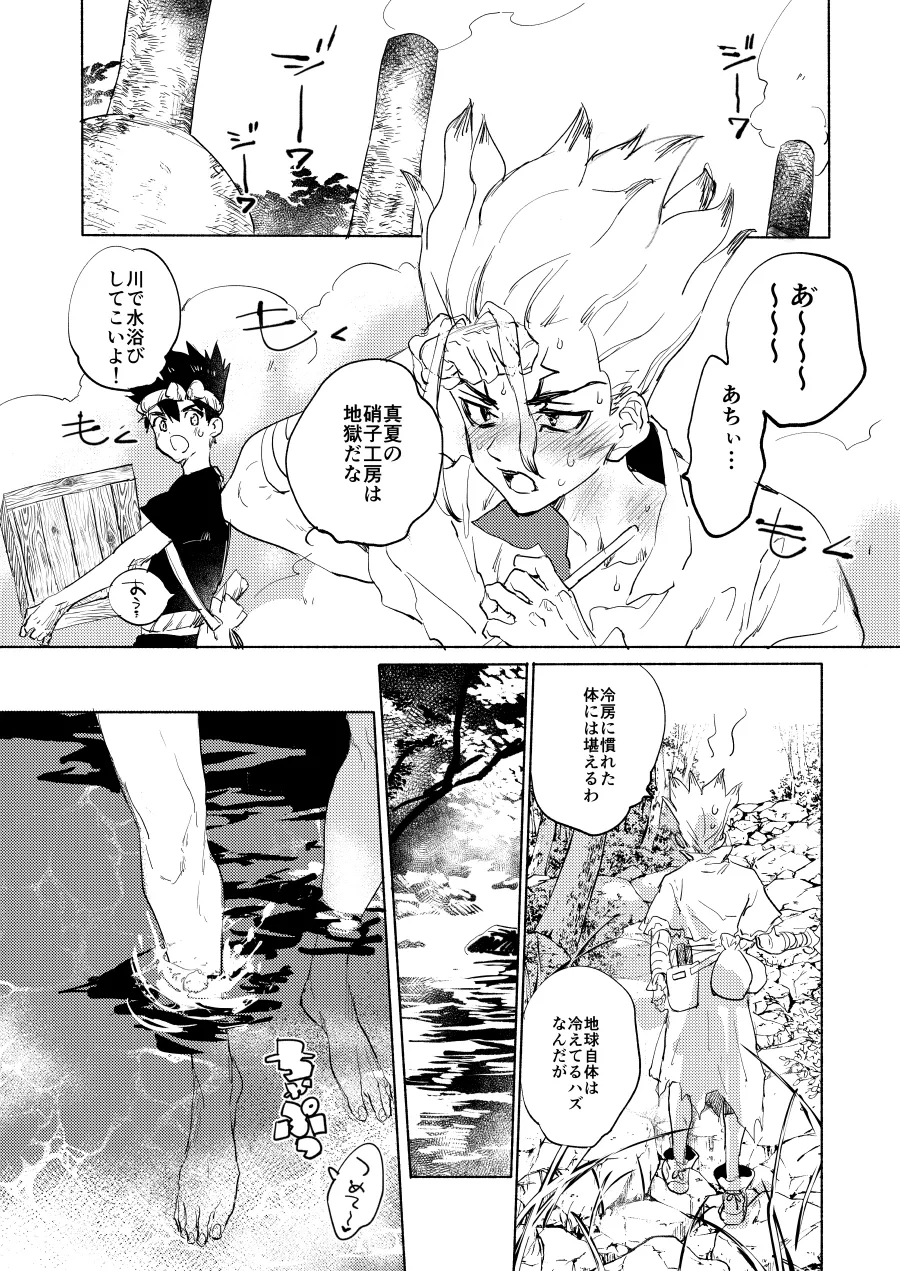 [tcnc (芹澤ナエ)] 石器世界で眩しい夏 (Dr.STONE) [DL版] Page.13