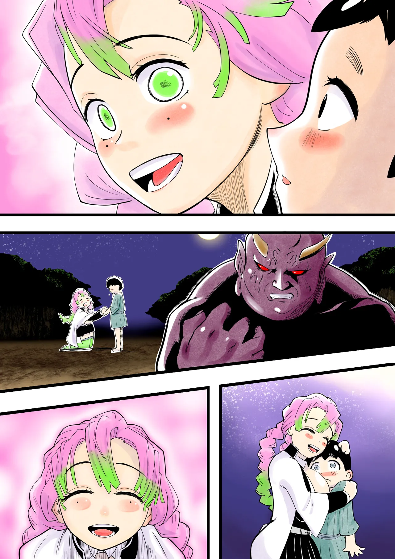 [シタタッテル (さかてのレフティ)] 蟲生スはつ恋、みだれ蜜~甘露寺●璃ニプルファック蟲○産卵~ Page.38