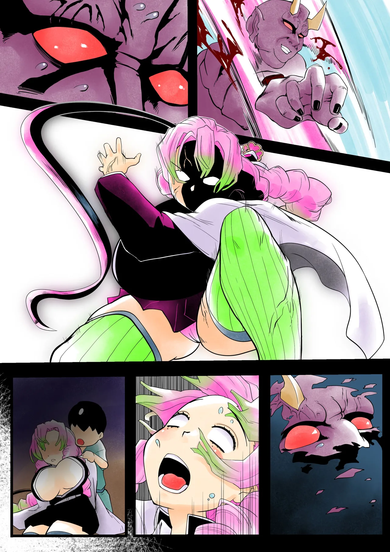 [シタタッテル (さかてのレフティ)] 蟲生スはつ恋、みだれ蜜~甘露寺●璃ニプルファック蟲○産卵~ Page.50