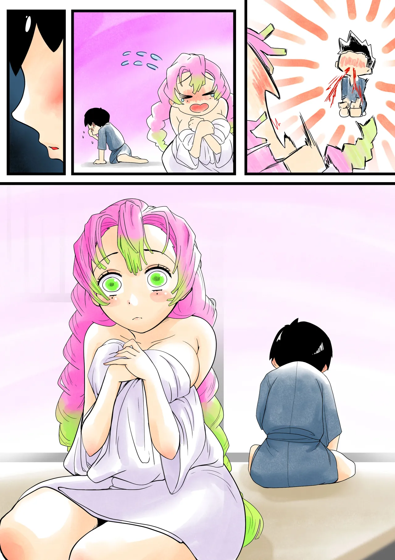 [シタタッテル (さかてのレフティ)] 蟲生スはつ恋、みだれ蜜~甘露寺●璃ニプルファック蟲○産卵~ Page.52