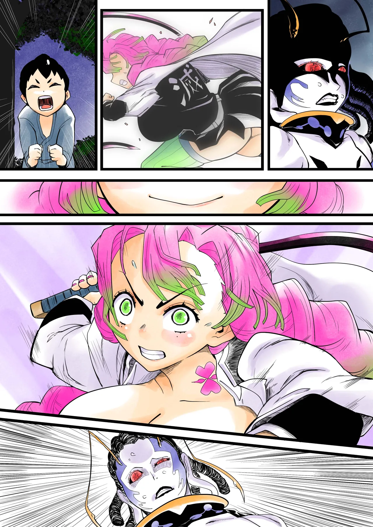 [シタタッテル (さかてのレフティ)] 蟲生スはつ恋、みだれ蜜~甘露寺●璃ニプルファック蟲○産卵~ Page.60