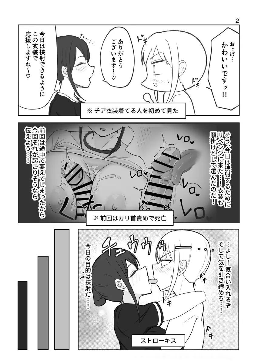 [bigs] ズリキチ見習いがGカップお姉さんにパイズリしてもらったレポ漫画 ～リベンジ編～ Page.2