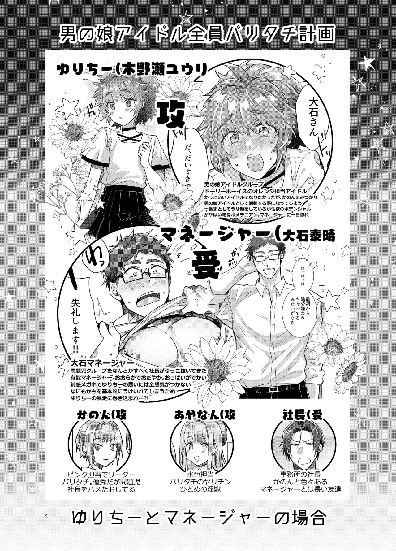 [軽率 (輪子湖わこ)] 男の娘アイドル全員バリタチ計画vol3-ゆりちーとマネージャーの場合- [DL版] Page.4