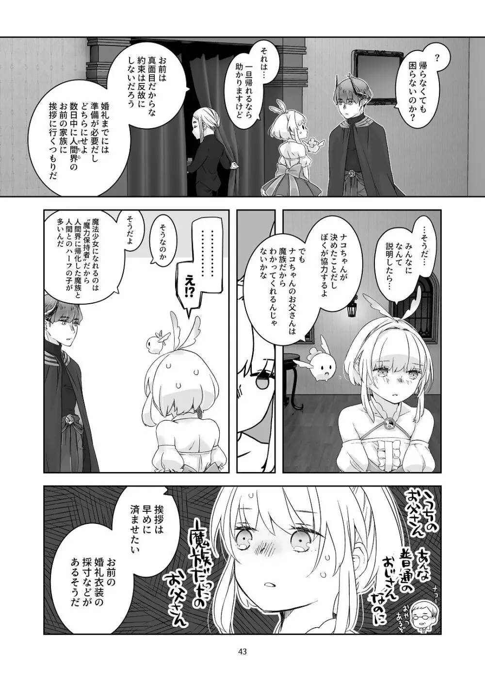 [青色観測所 (中原水芋)] 気まぐれ魔王さま、生真面目魔法少女を嫁にする。1 Page.42