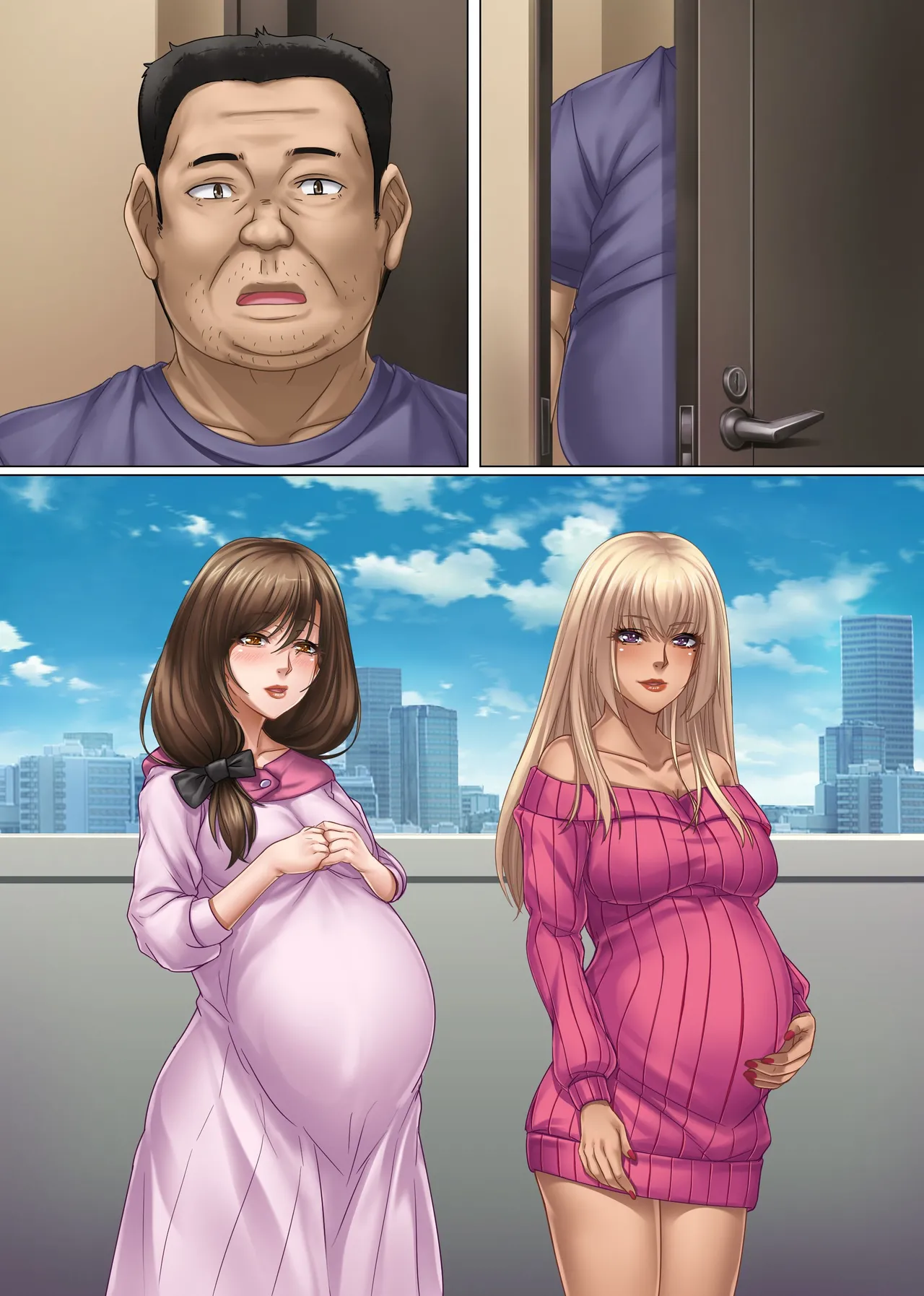 [ほっとミルク] 隣人妻たちが誘惑してくる件。ビッチ人妻だらけのマンションで搾精孕ませ女性優位ハーレム Page.50