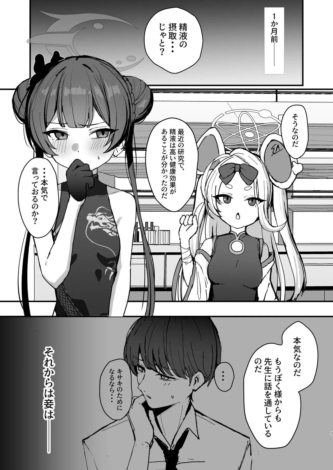 [NikomiC Ramen (日常)] 竜華キサキの搾精記録 (ブルーアーカイブ) [DL版] Page.4