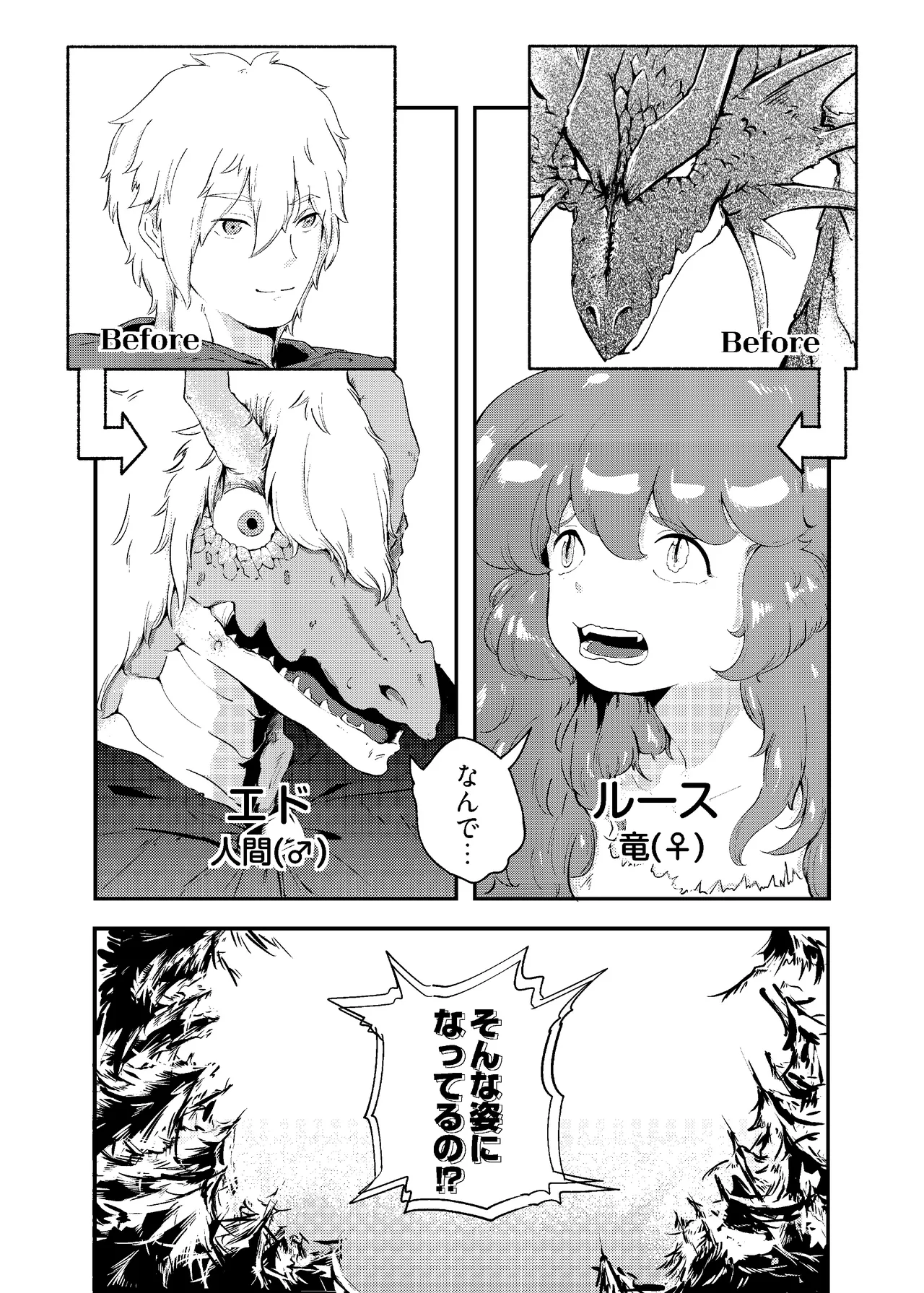 [にんげんパンケーキ (クサカベメノウ)] りゅうのヒト、ヒトのりゅう Page.7
