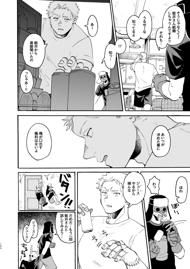 [Meloss]【心能井同人誌再録】Honeymoon Night (ドロヘドロ) Page.181