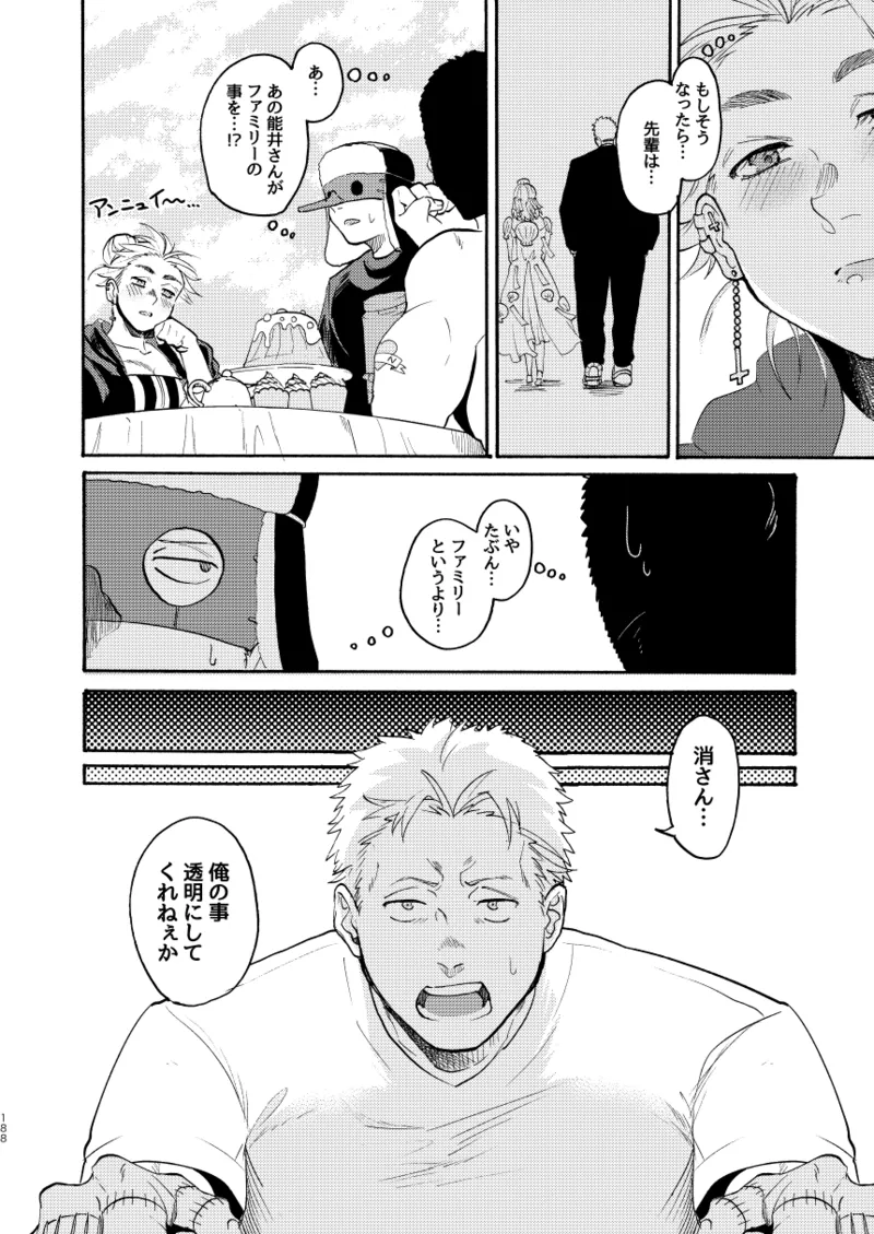 [Meloss]【心能井同人誌再録】Honeymoon Night (ドロヘドロ) Page.185