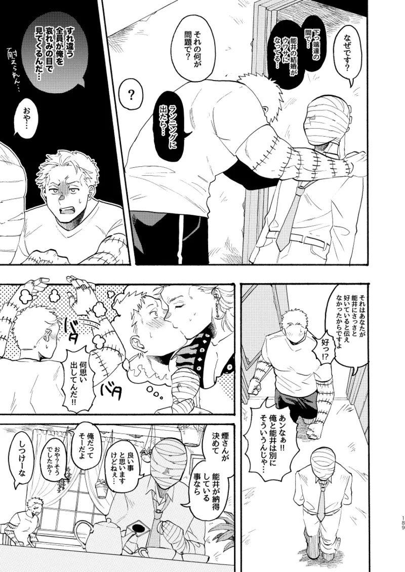 [Meloss]【心能井同人誌再録】Honeymoon Night (ドロヘドロ) Page.186