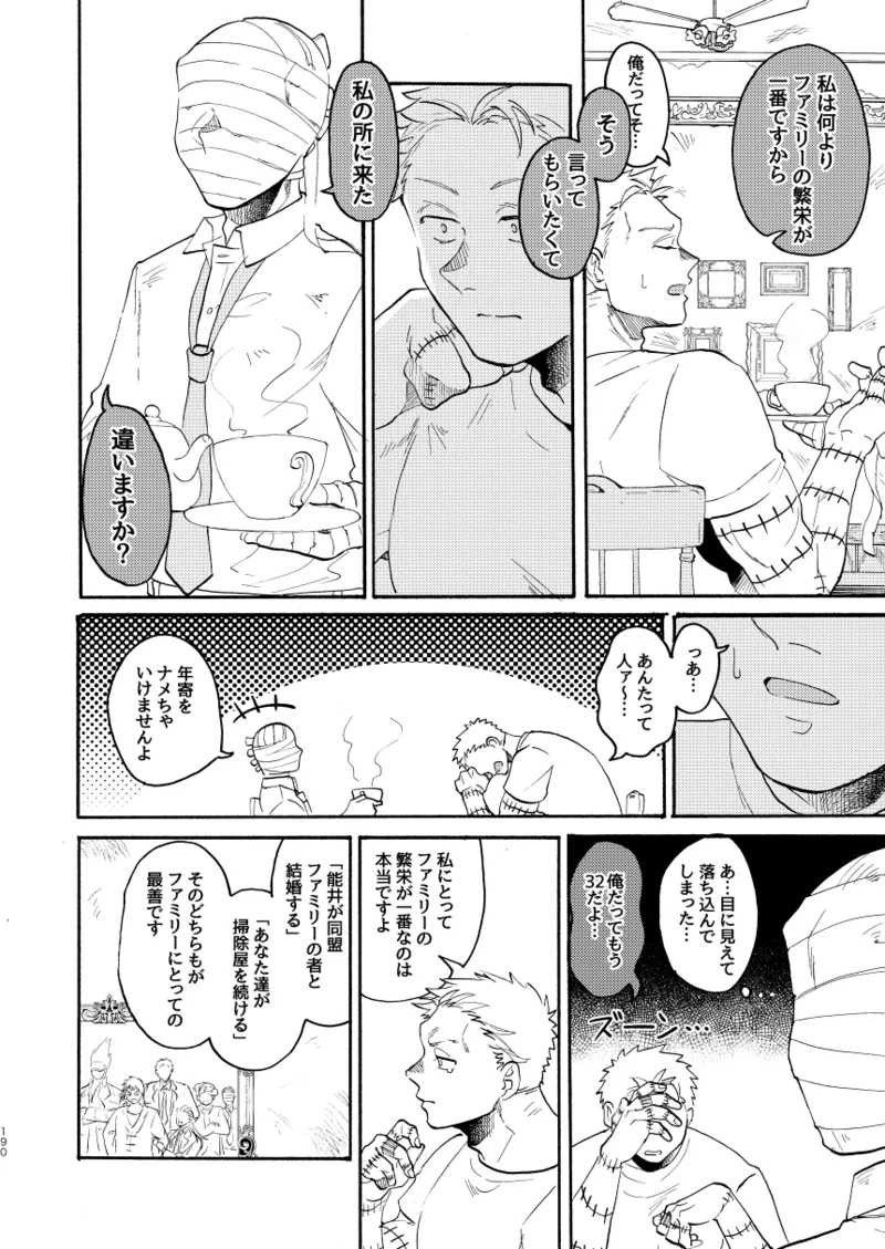 [Meloss]【心能井同人誌再録】Honeymoon Night (ドロヘドロ) Page.187