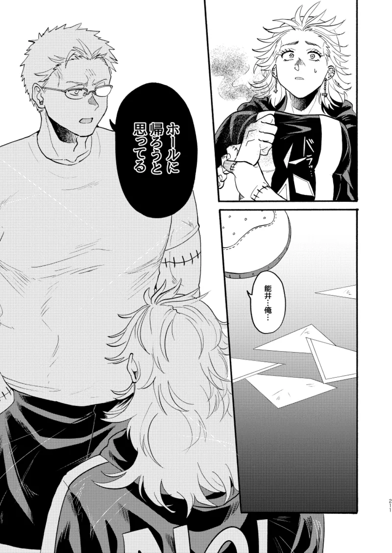 [Meloss]【心能井同人誌再録】Honeymoon Night (ドロヘドロ) Page.208