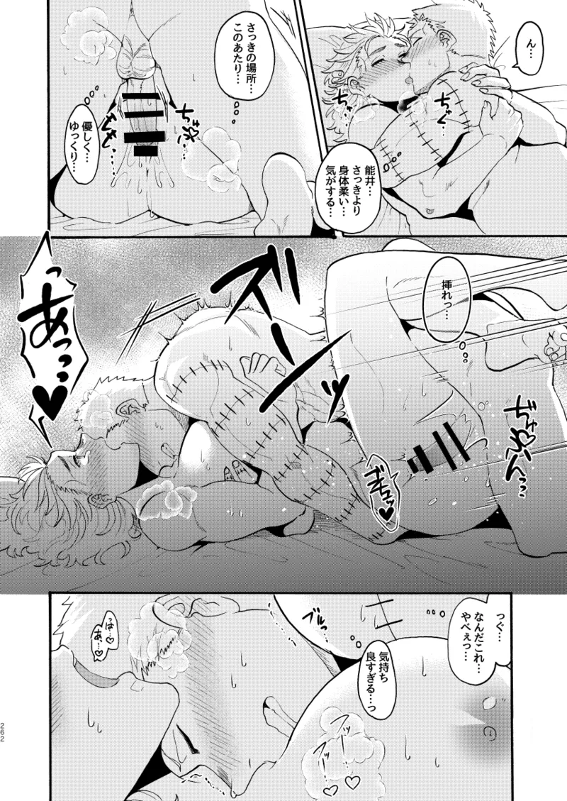 [Meloss]【心能井同人誌再録】Honeymoon Night (ドロヘドロ) Page.257