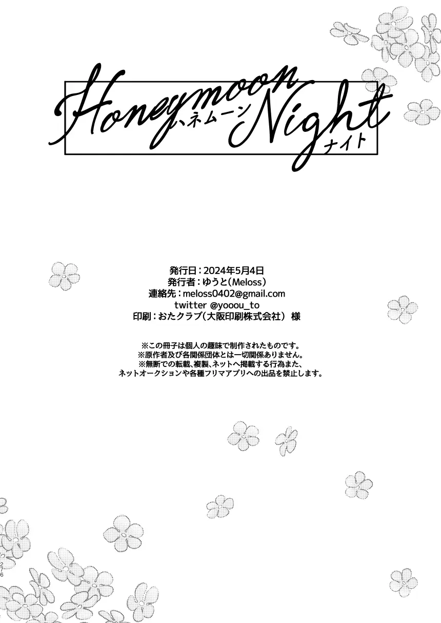 [Meloss]【心能井同人誌再録】Honeymoon Night (ドロヘドロ) Page.270