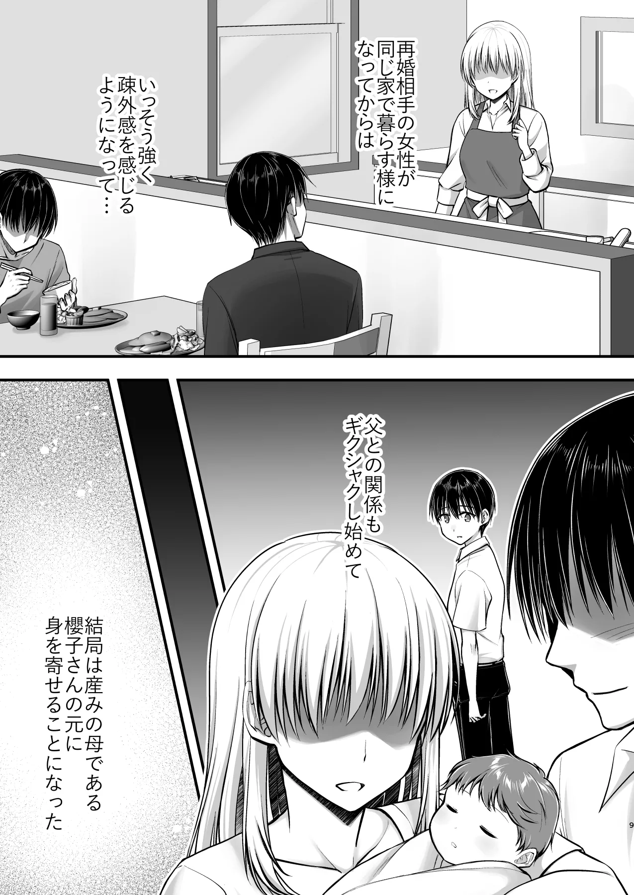 こんなスケベな体で母親は無理だろ!無防備すぎる母で抜きまくる日々Remake Page.9