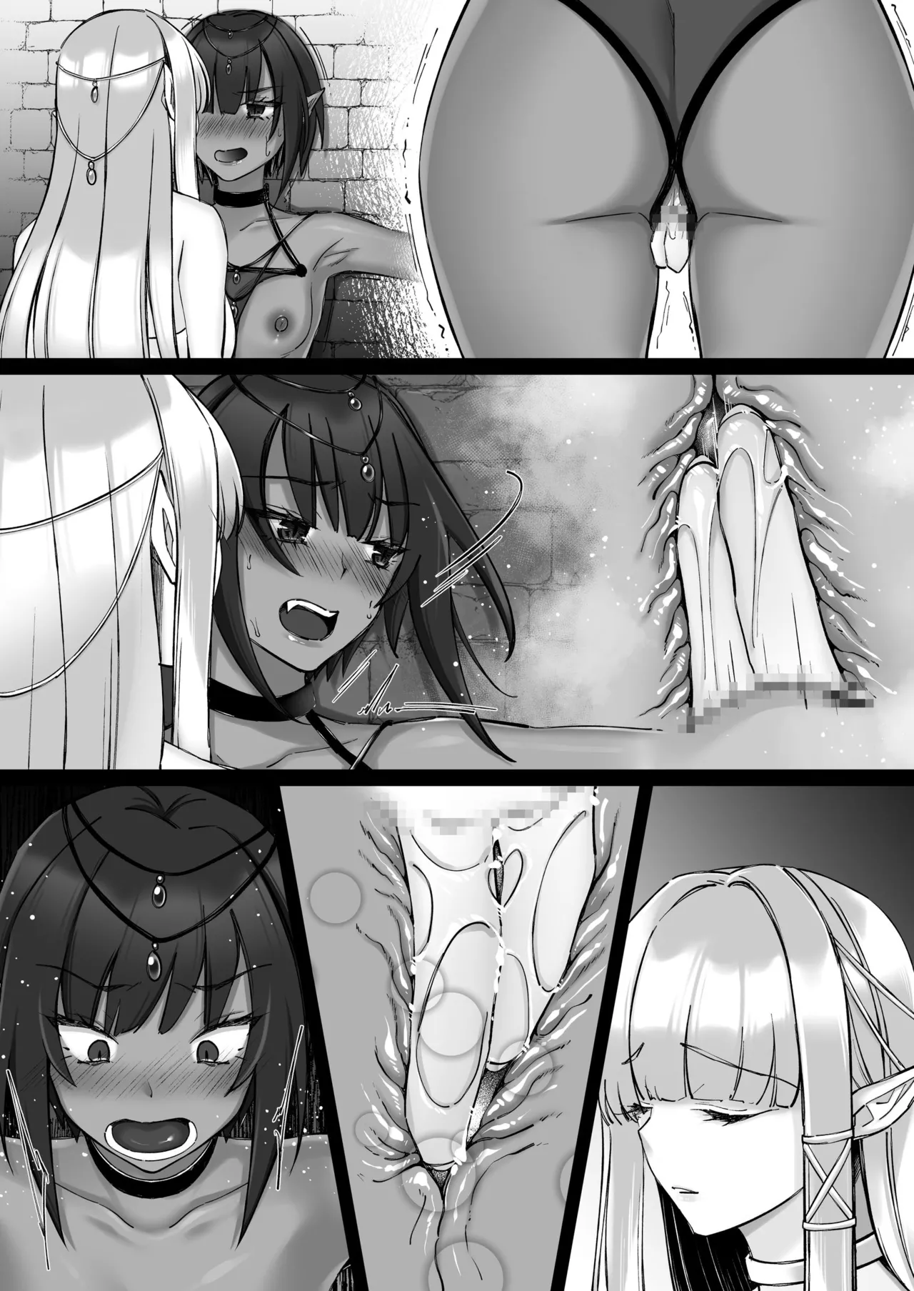 エルフ陥落  ～エルフにえっちな淫紋を付けてレズ堕ちさせる～ Page.100