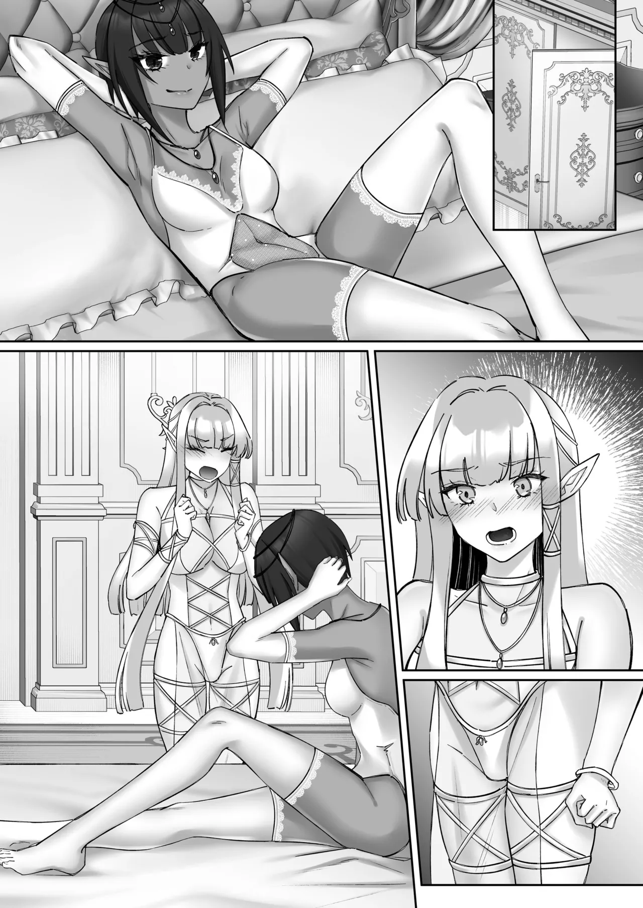 エルフ陥落  ～エルフにえっちな淫紋を付けてレズ堕ちさせる～ Page.124