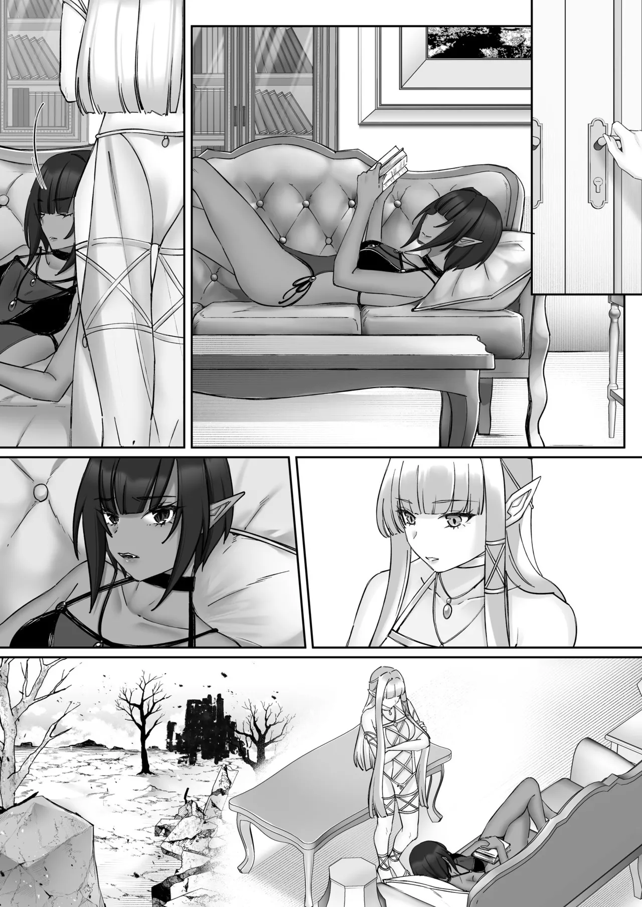 エルフ陥落  ～エルフにえっちな淫紋を付けてレズ堕ちさせる～ Page.141